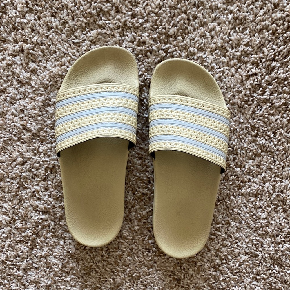 ‘Sand’ Adidas Slides